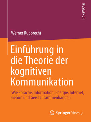 cover image of Einführung in die Theorie der kognitiven Kommunikation